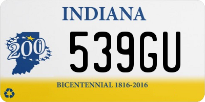 IN license plate 539GU