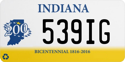 IN license plate 539IG