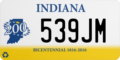 IN license plate 539JM