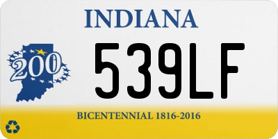 IN license plate 539LF