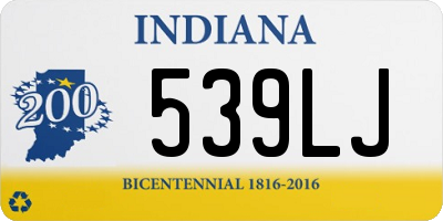 IN license plate 539LJ