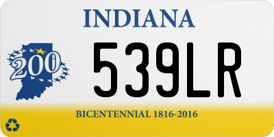 IN license plate 539LR