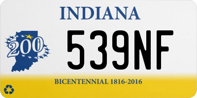 IN license plate 539NF