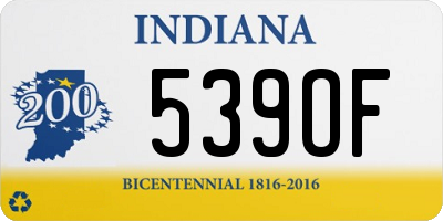 IN license plate 539OF