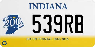 IN license plate 539RB