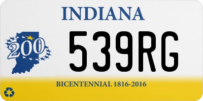 IN license plate 539RG