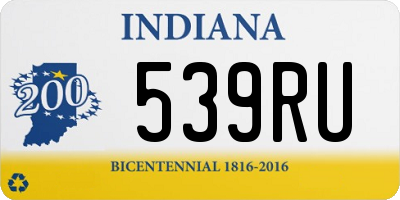 IN license plate 539RU