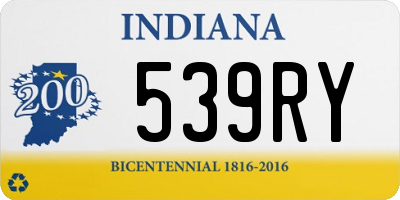 IN license plate 539RY