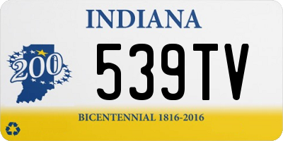 IN license plate 539TV