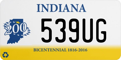 IN license plate 539UG