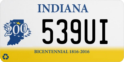 IN license plate 539UI