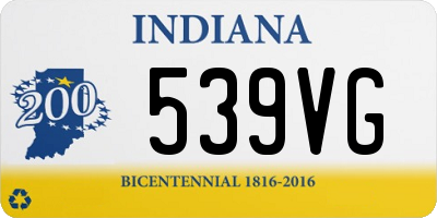 IN license plate 539VG