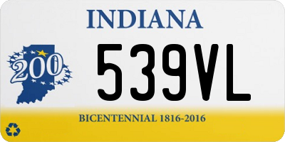 IN license plate 539VL