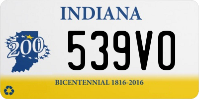 IN license plate 539VO