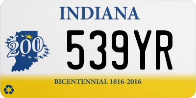 IN license plate 539YR