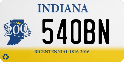 IN license plate 540BN