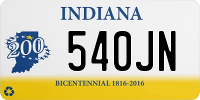 IN license plate 540JN