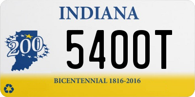 IN license plate 540OT