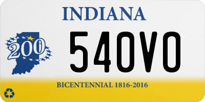 IN license plate 540VO