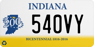 IN license plate 540VY