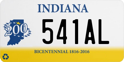 IN license plate 541AL