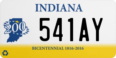 IN license plate 541AY
