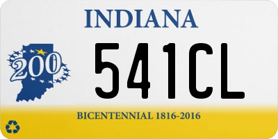 IN license plate 541CL