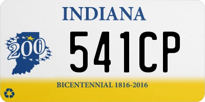 IN license plate 541CP