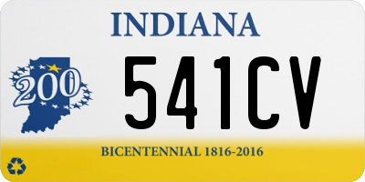 IN license plate 541CV