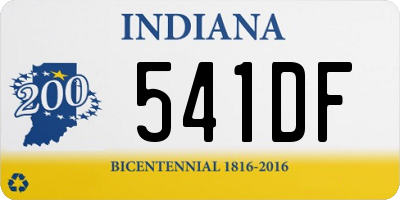 IN license plate 541DF