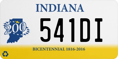 IN license plate 541DI