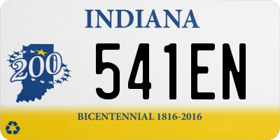 IN license plate 541EN