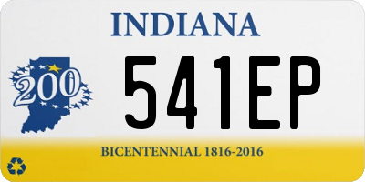 IN license plate 541EP