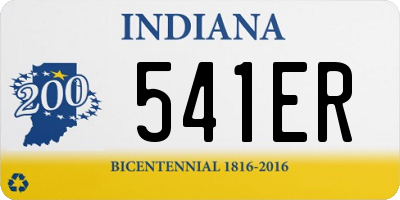 IN license plate 541ER