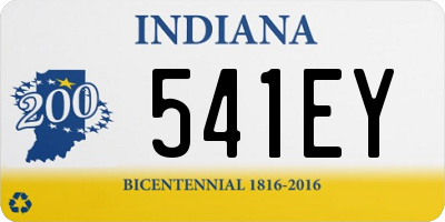 IN license plate 541EY