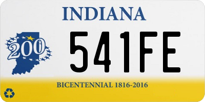 IN license plate 541FE