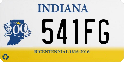 IN license plate 541FG