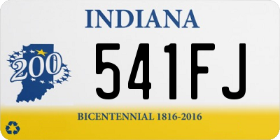 IN license plate 541FJ