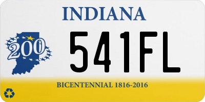 IN license plate 541FL