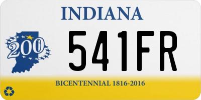 IN license plate 541FR