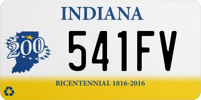 IN license plate 541FV