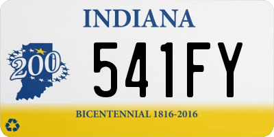 IN license plate 541FY