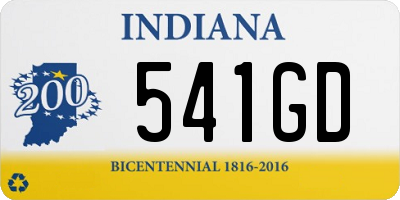 IN license plate 541GD