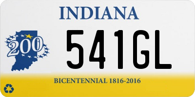 IN license plate 541GL