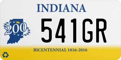 IN license plate 541GR