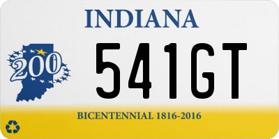 IN license plate 541GT