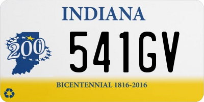 IN license plate 541GV