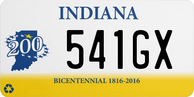 IN license plate 541GX