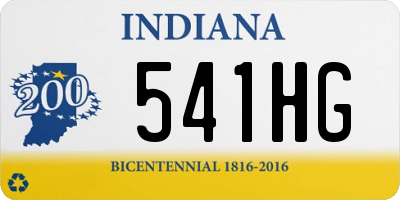 IN license plate 541HG