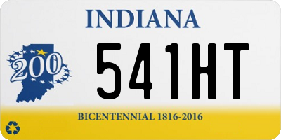 IN license plate 541HT